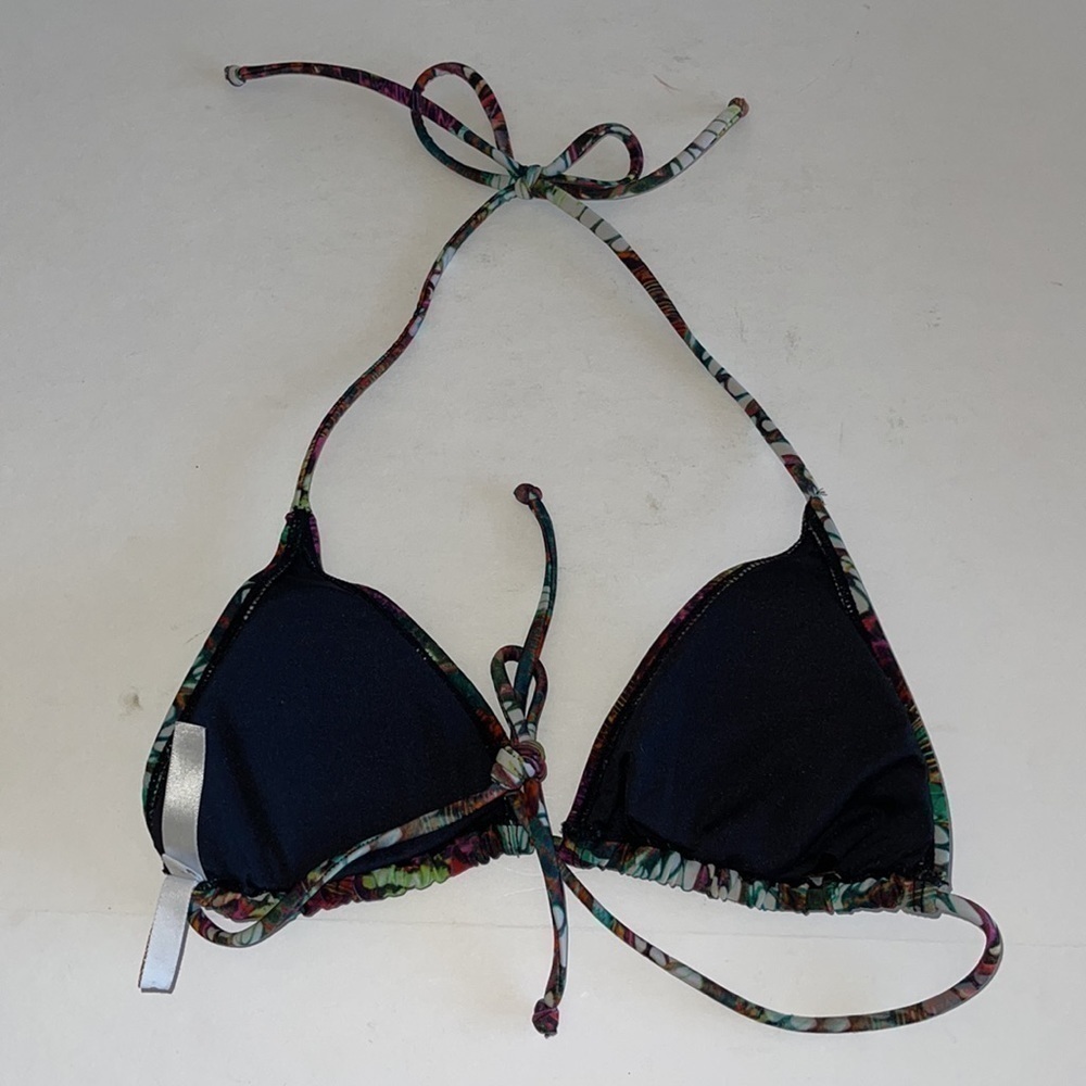 Pilyq Multicolored Triangle Padded String Bikini … - image 2